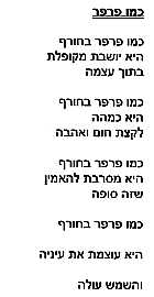 Poetry in Hebrew